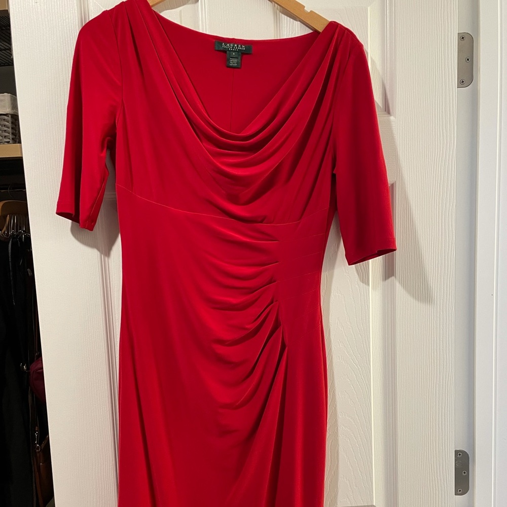Ralph Lauren Red Formal Dress